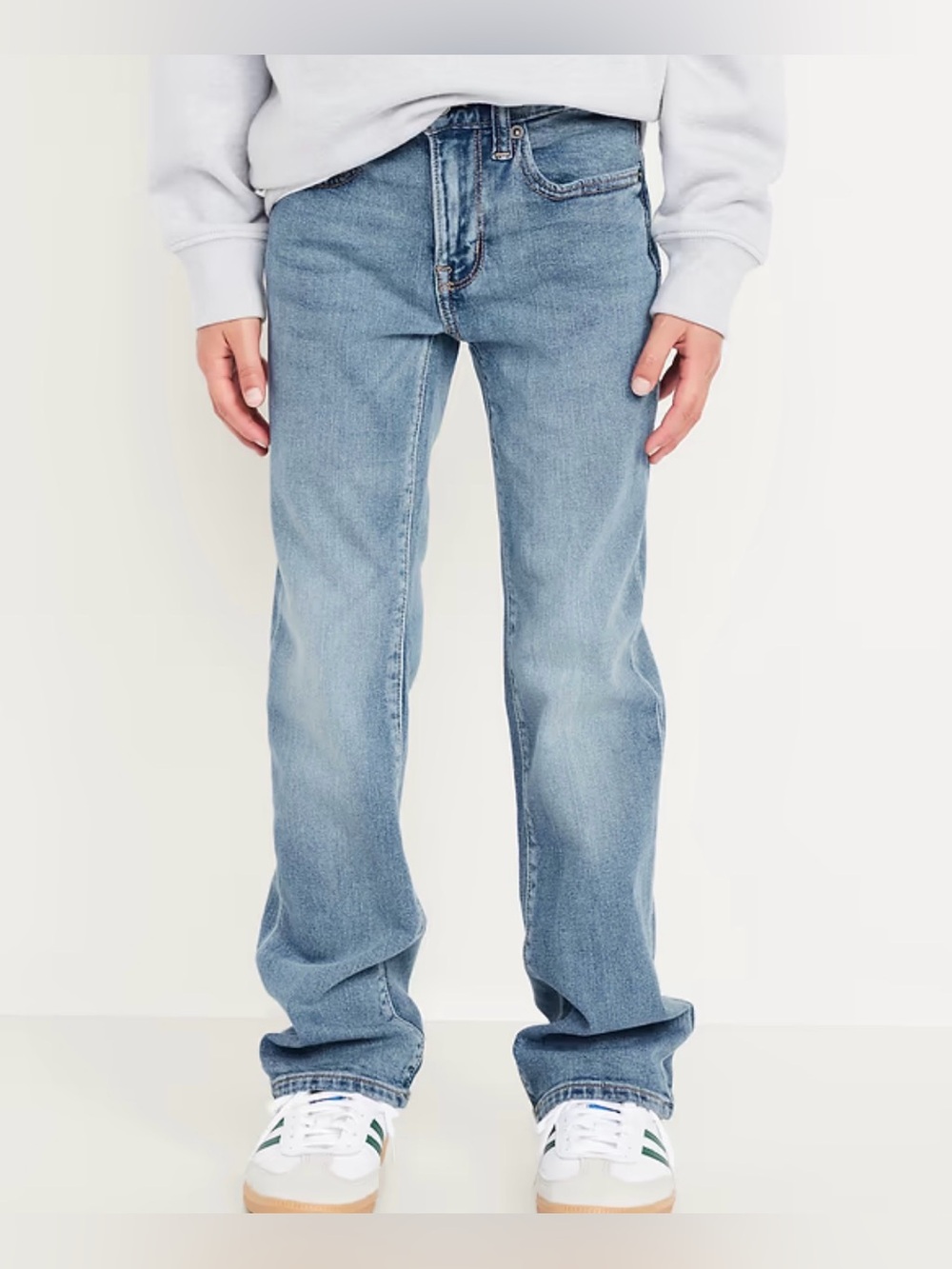 🌸 NWT Old Navy Built-In Flex Boot-Cut Jeans Light Blue Boys Size 10 Plus